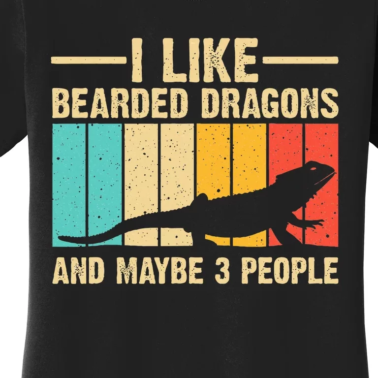 Funny Bearded Dragon Design Pogona Reptile Lover Women's T-Shirt