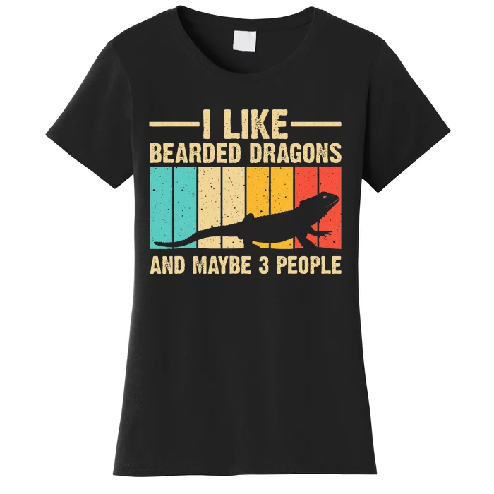 Funny Bearded Dragon Design Pogona Reptile Lover Women's T-Shirt