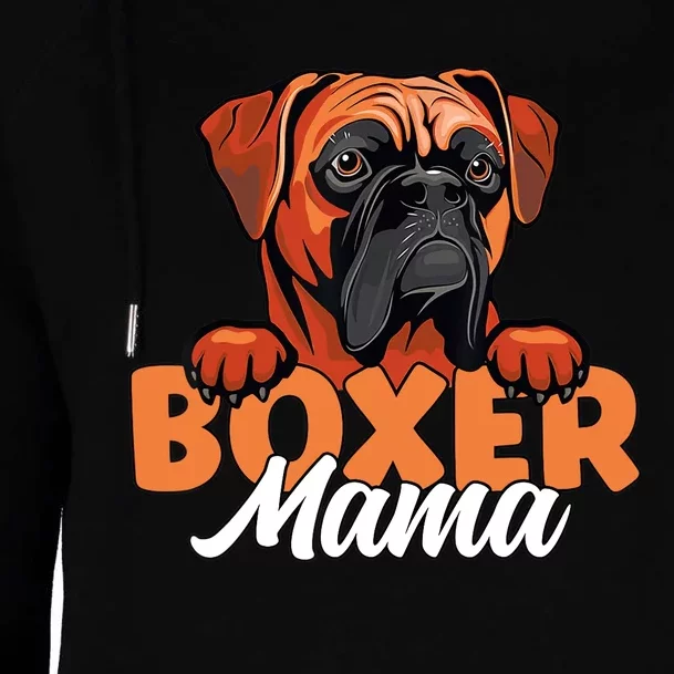 Funny Boxer Dog Face Boxer Mama Boxer Dog Gifts For Wo Womens Funnel Neck Pullover Hood