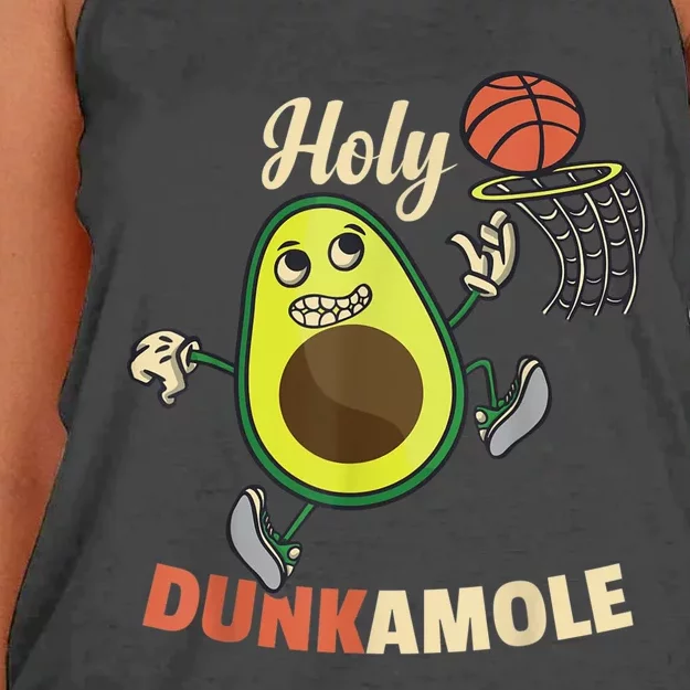 Funny Basketball Dunk Women's Knotted Racerback Tank