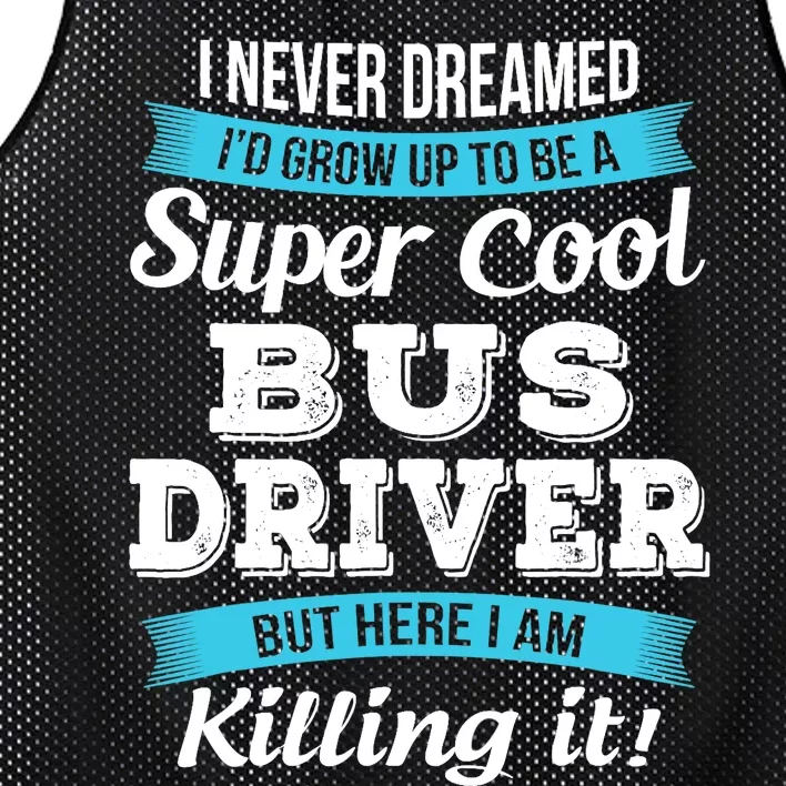 Funny Bus Driver Gift Mesh Reversible Basketball Jersey Tank