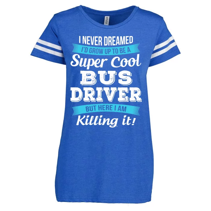 Funny Bus Driver Gift Enza Ladies Jersey Football T-Shirt