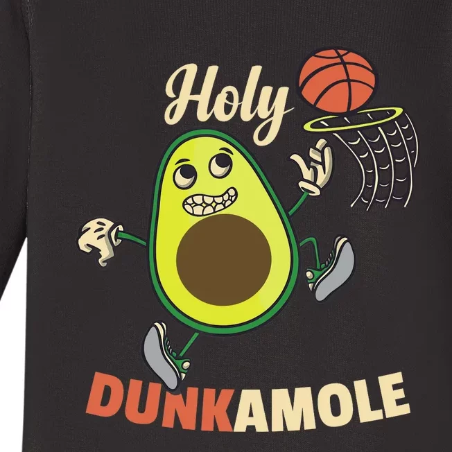 Funny Basketball Dunk Baby Long Sleeve Bodysuit