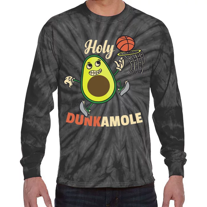 Funny Basketball Dunk Tie-Dye Long Sleeve Shirt