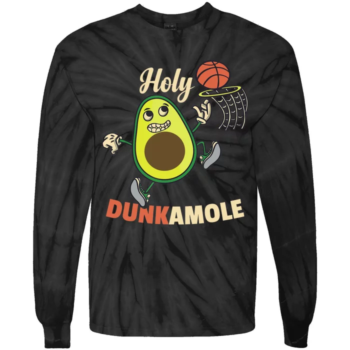 Funny Basketball Dunk Tie-Dye Long Sleeve Shirt