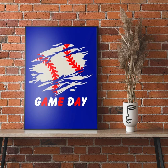 Funny Baseball Day Quote Cool Game Of The Day Gift Poster