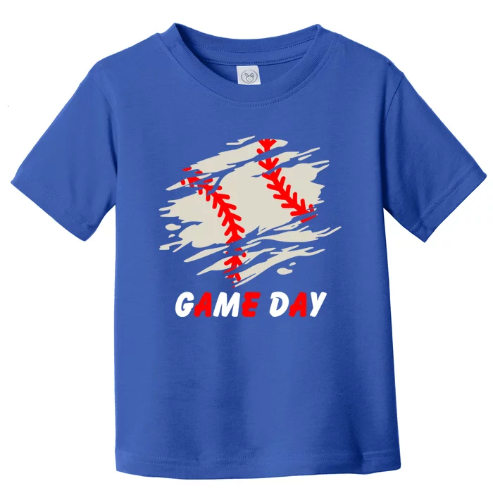 Funny Baseball Day Quote Cool Game Of The Day Gift Toddler T-Shirt