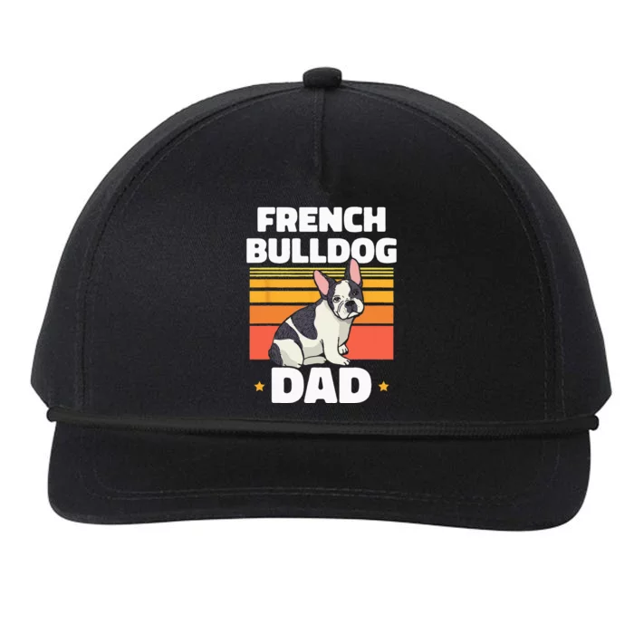 French Bulldog Dad Lover Owner Frenchie French Bulldog Snapback Five-Panel Rope Hat