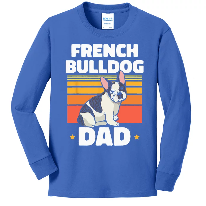 French Bulldog Dad Lover Owner Frenchie French Bulldog Kids Long Sleeve Shirt