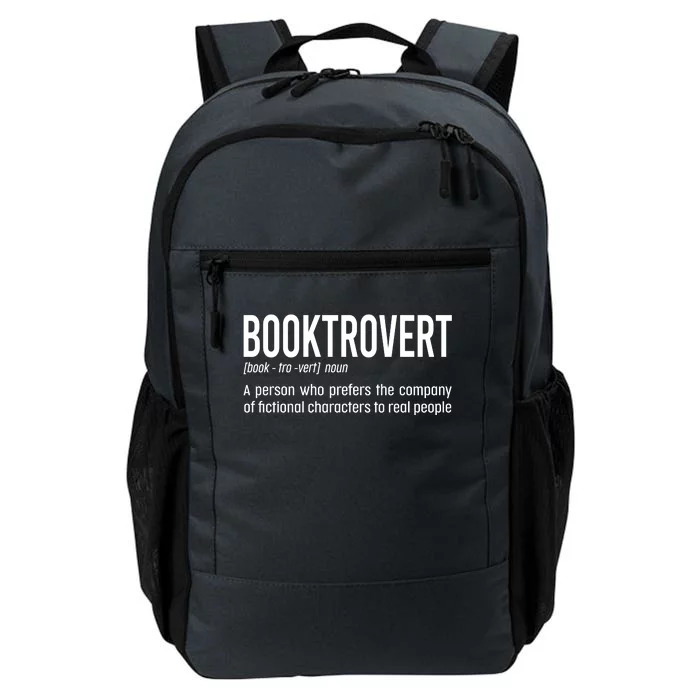 Funny Booktrovert Definition Reading Fan Book Lover Introvert Daily Commute Backpack