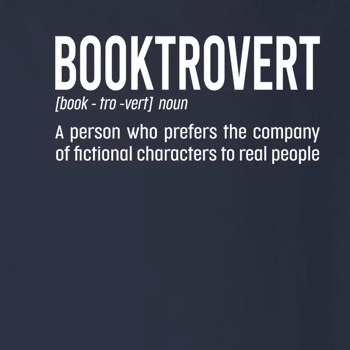 Funny Booktrovert Definition Reading Fan Book Lover Introvert Toddler Long Sleeve Shirt