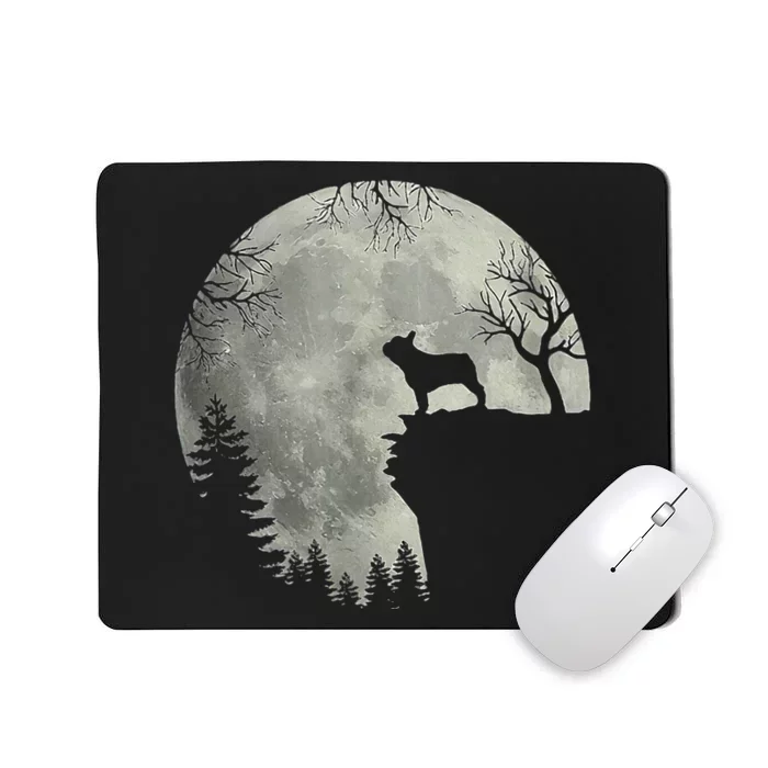 French Bulldog Dog And Moon Halloween Costume Mousepad