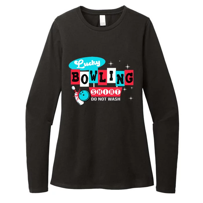 Funny Bowling Design Do Not Wash This Is My Lucky Bowling Womens CVC Long Sleeve Shirt