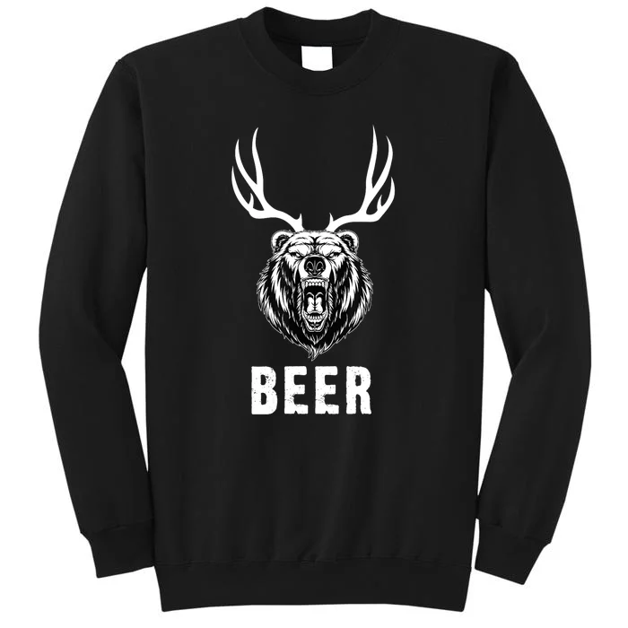 Funny Bear Deer Beer Gift Sweatshirt