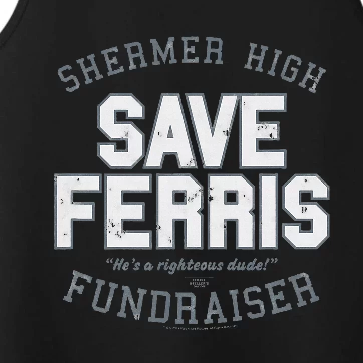 F.E.R.R.I.S B.U.E.L.L.E.R.S Day Off Shermer High Save Ferris Performance Tank