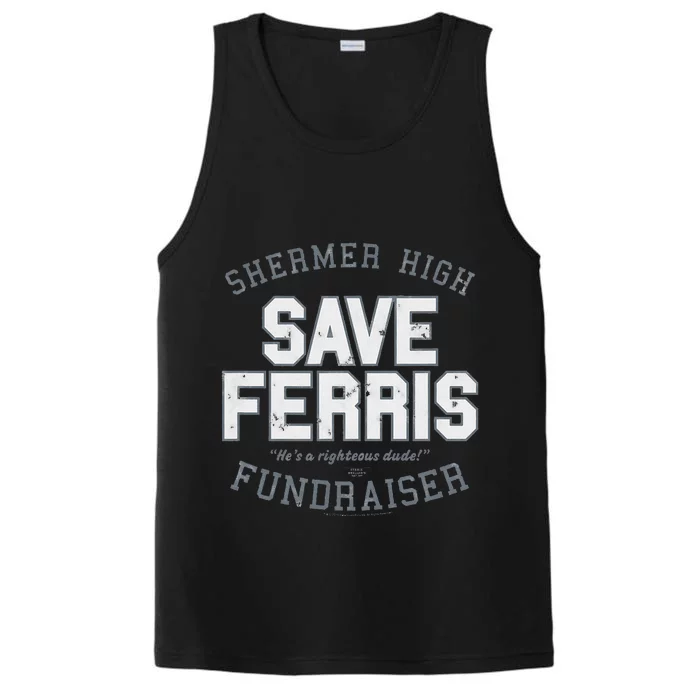 F.E.R.R.I.S B.U.E.L.L.E.R.S Day Off Shermer High Save Ferris Performance Tank