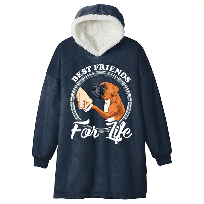 Funny Boxer Dog Boxer Dog Lover Hooded Wearable Blanket