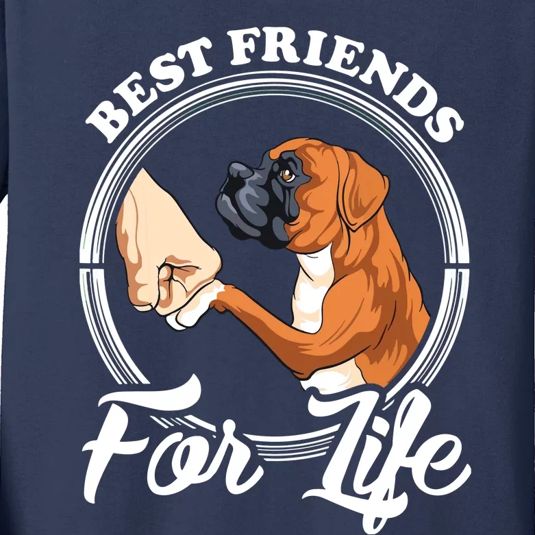 Funny Boxer Dog Boxer Dog Lover Kids Long Sleeve Shirt