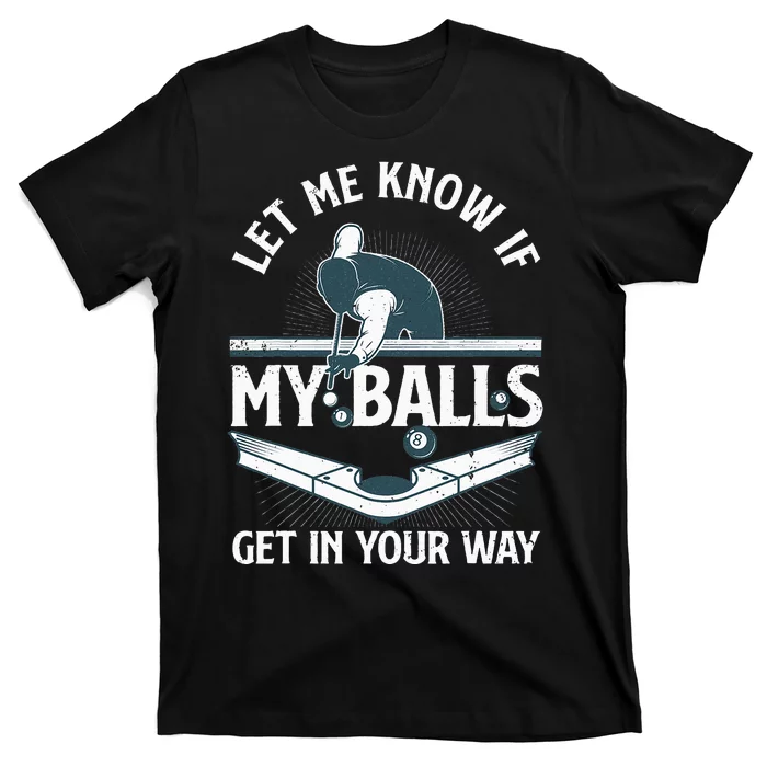 Funny Billiards Design For Women Billiard Pool Player T-Shirt