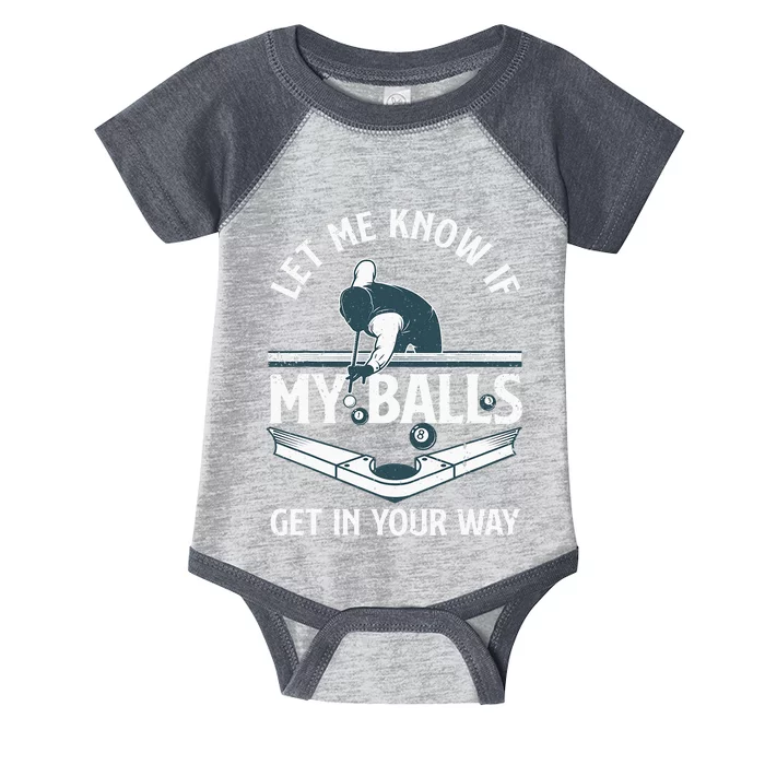 Funny Billiards Design For Women Billiard Pool Player Infant Baby Jersey Bodysuit