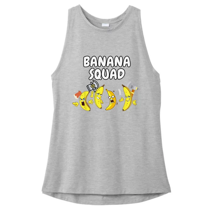 Funny Banana Design For  Banana Fruit Lovers Ladies Tri-Blend Wicking Tank