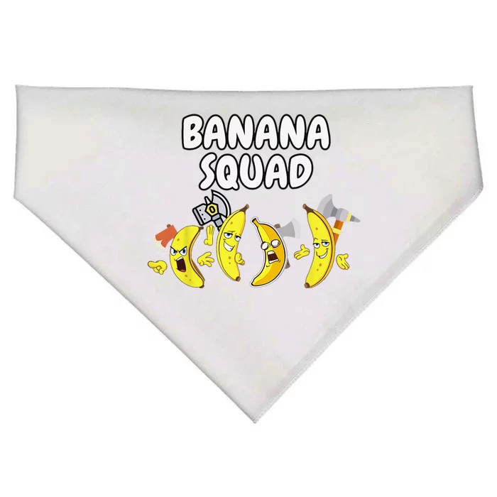 Funny Banana Design For  Banana Fruit Lovers USA-Made Doggie Bandana