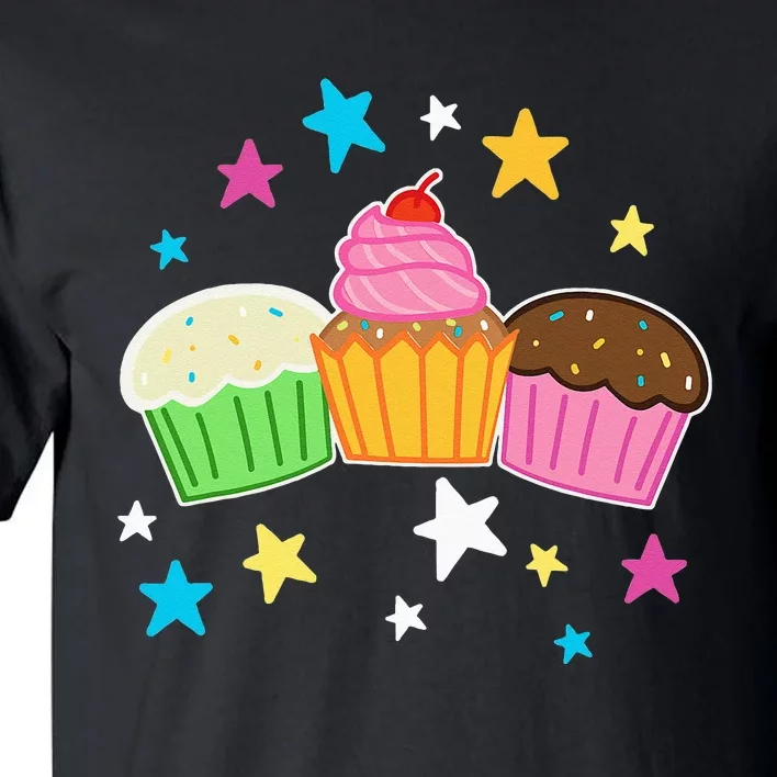 Funny Baking Delicious Cupcake Lover Cupcakes Tall T-Shirt