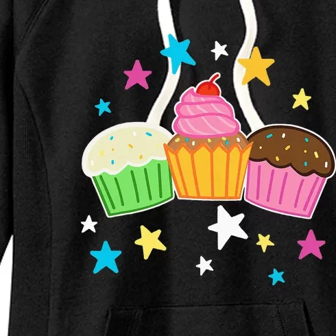 Funny Baking Delicious Cupcake Lover Cupcakes Women's Fleece Hoodie