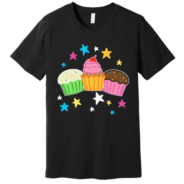 Funny Baking Delicious Cupcake Lover Cupcakes Premium T-Shirt