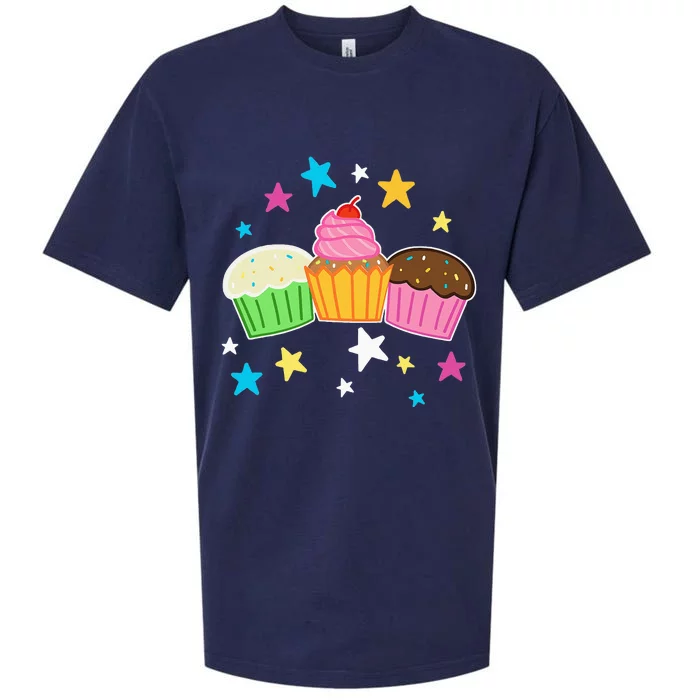 Funny Baking Delicious Cupcake Lover Cupcakes Sueded Cloud Jersey T-Shirt