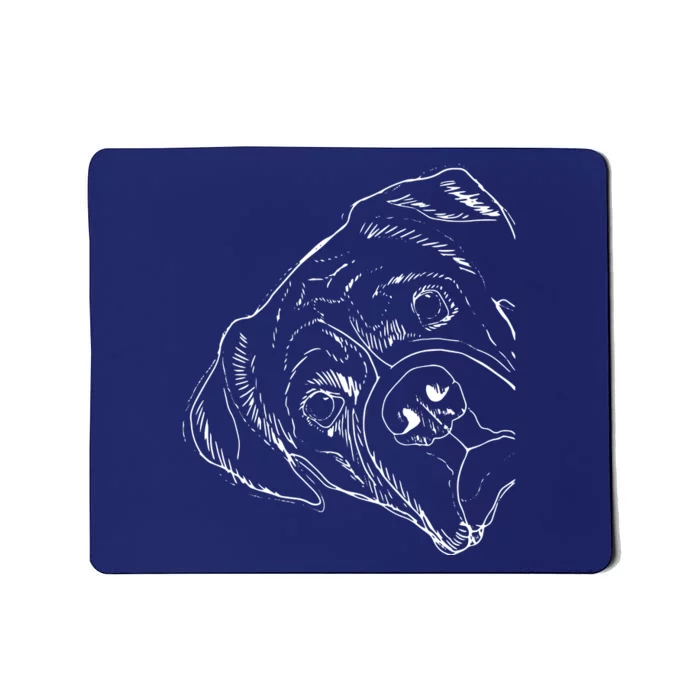 Funny Boxer Dog Mousepad