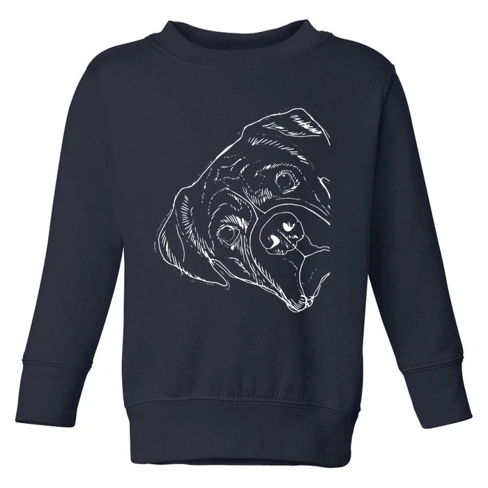 Funny Boxer Dog Toddler Sweatshirt