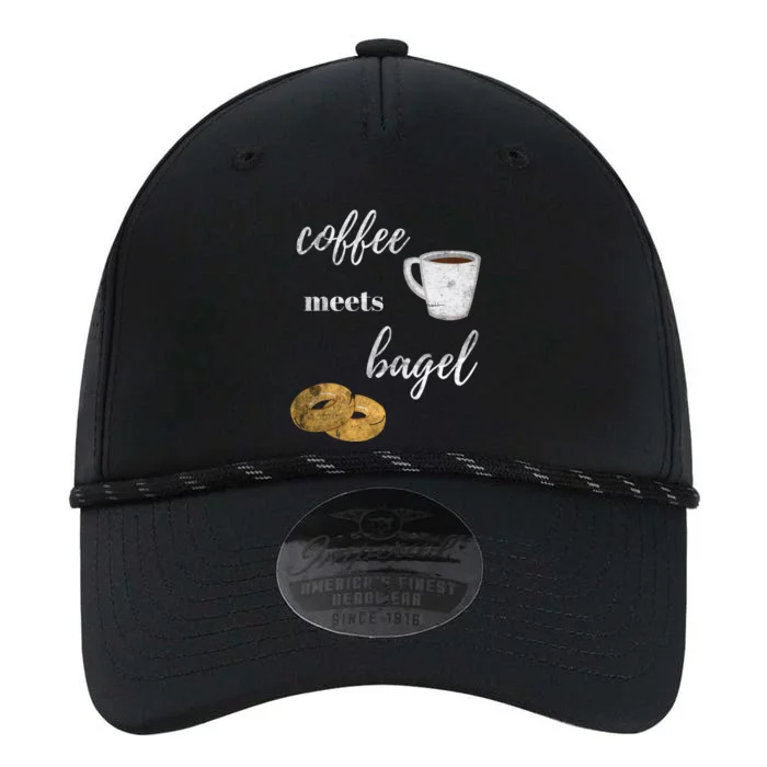 Foodie Breakfast Design Funny Coffee Meets Bagels Food Lover Gift Performance The Dyno Cap