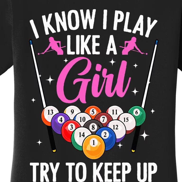 Funny Billiards Design For  Pool Billiard Player Women's T-Shirt