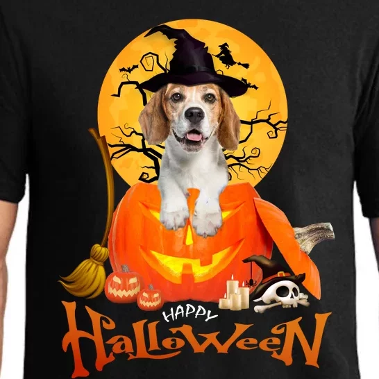 Funny Beagle Dog Spooky Halloween Pajama Set