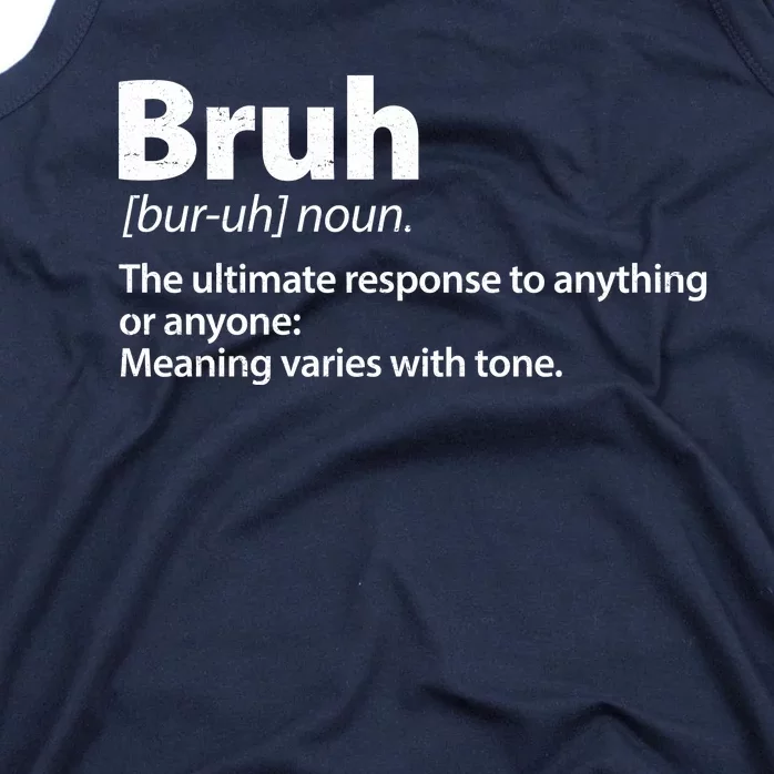 Funny Bruh Definition Tank Top