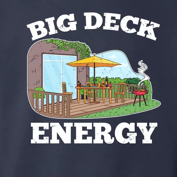 Funny Big Deck Energy Summer Vacation Toddler Hoodie