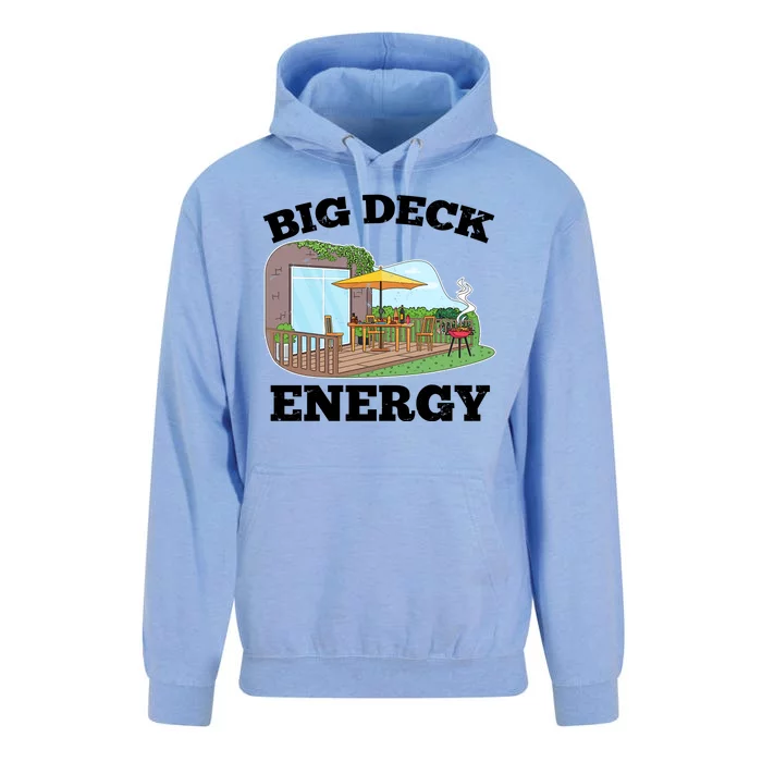 Funny Big Deck Energy Summer Vacation Unisex Surf Hoodie