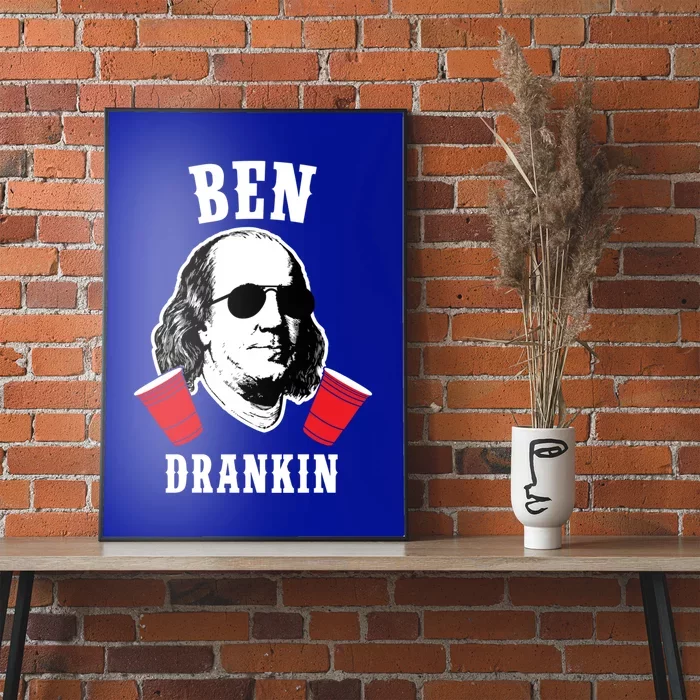 Funny Ben Drankin 4th Of July Aviator American Design Gift Poster