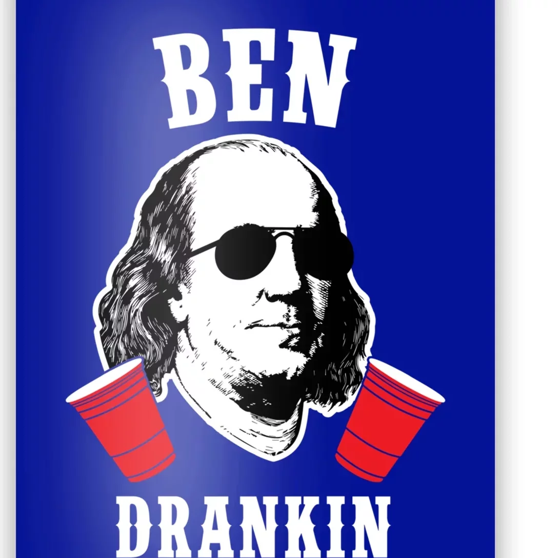 Funny Ben Drankin 4th Of July Aviator American Design Gift Poster