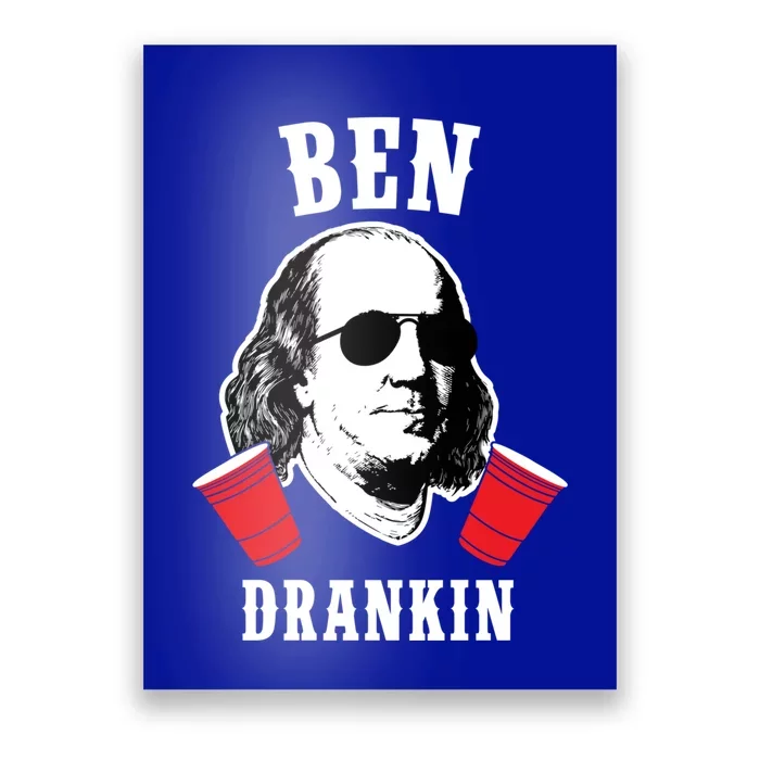 Funny Ben Drankin 4th Of July Aviator American Design Gift Poster