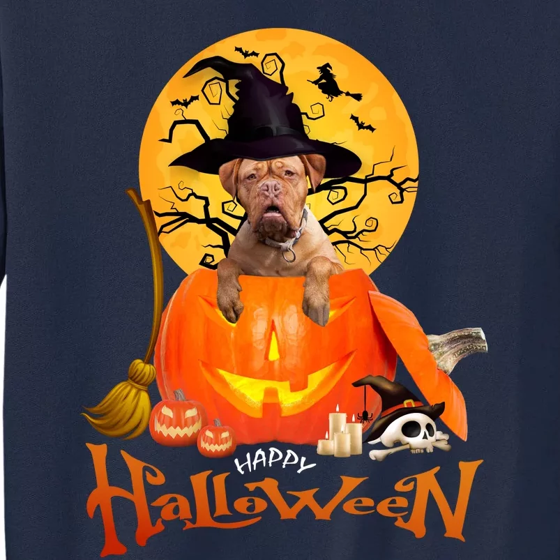 Funny Bordeaux Dog Spooky Halloween Tall Sweatshirt