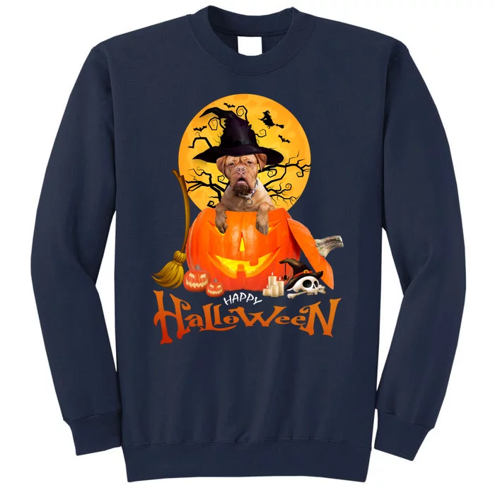 Funny Bordeaux Dog Spooky Halloween Tall Sweatshirt