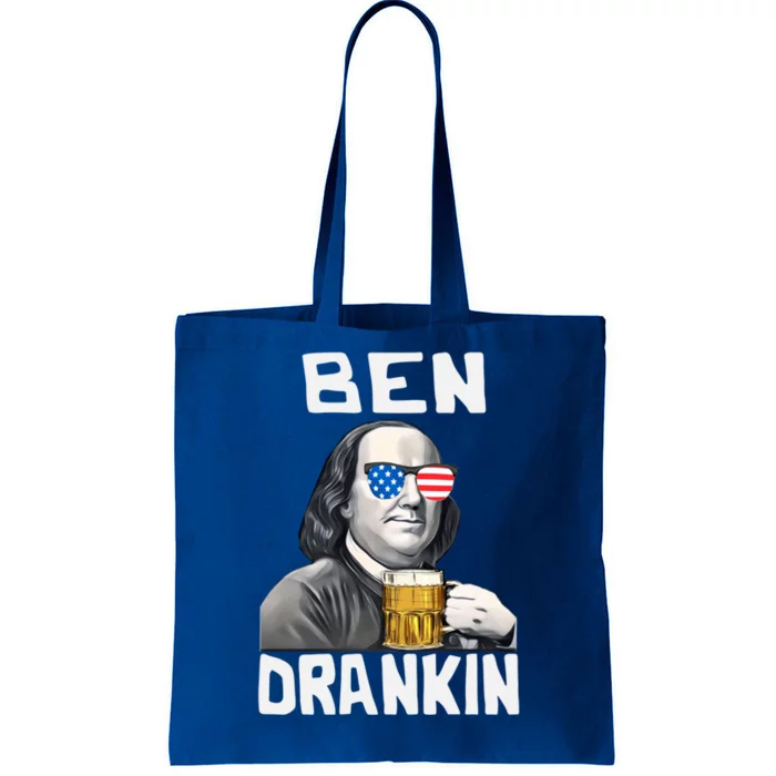 Funny Ben Drankin 4th Of July Patriotic Gift Tote Bag