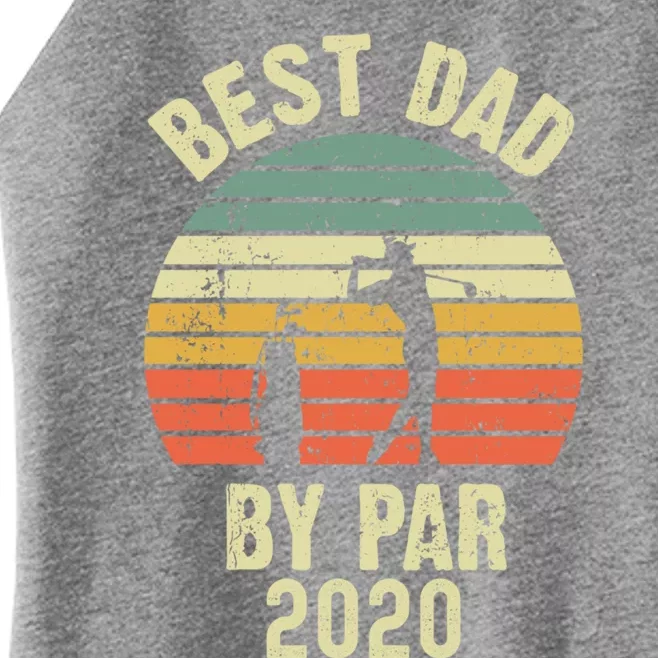 Funny Best Dad By Par 2020 Funny Golf Life Christmas Gift Women’s Perfect Tri Rocker Tank