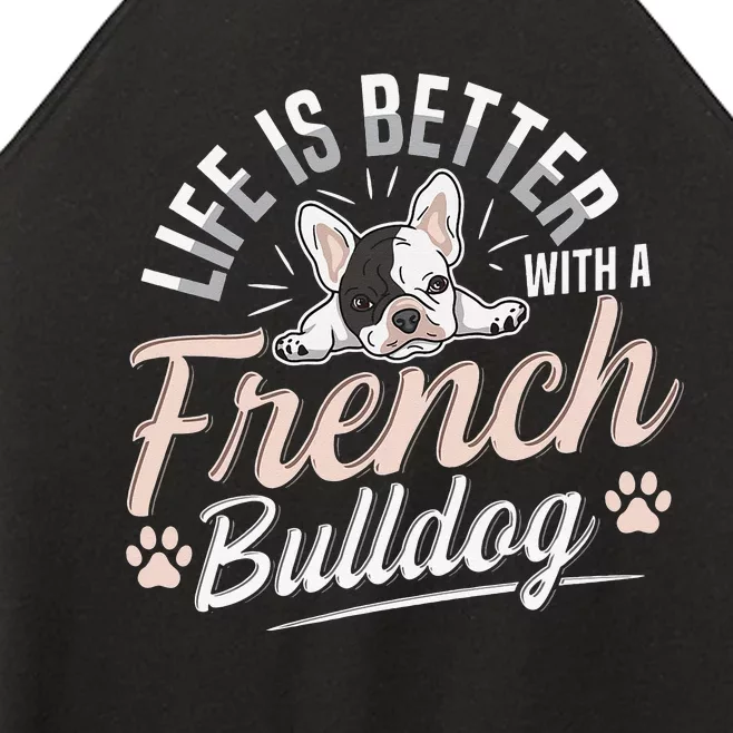 French bulldog Design for a French bulldog owner Women’s Perfect Tri Rocker Tank