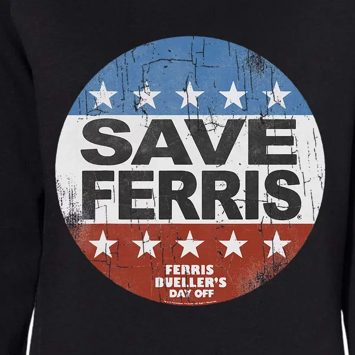 F.E.R.R.I.S B...U.E.L.L.E.R Day Off Save Ferris American Flag Womens California Wash Sweatshirt