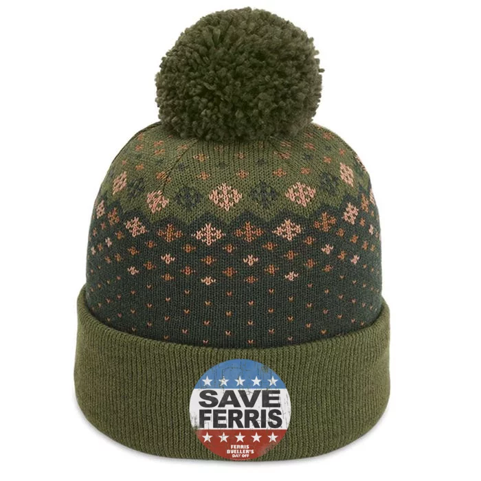 F.E.R.R.I.S B...U.E.L.L.E.R Day Off Save Ferris American Flag The Baniff Cuffed Pom Beanie