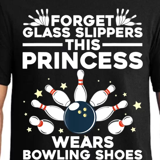 Funny Bowling Design For Women Girls Bowling Shoes Bowler Pajama Set