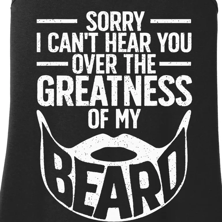 Funny Beard Design For Bearded Facial Hair Whisker Lover Ladies Essential Tank